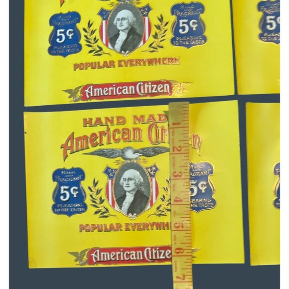 Hand Made American Citizen Cigar Labels Vintage Set Of 20 - Picture 4 of 5